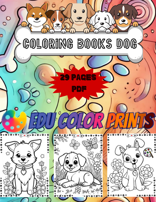 Coloring Books Dogs-EduColorPrints