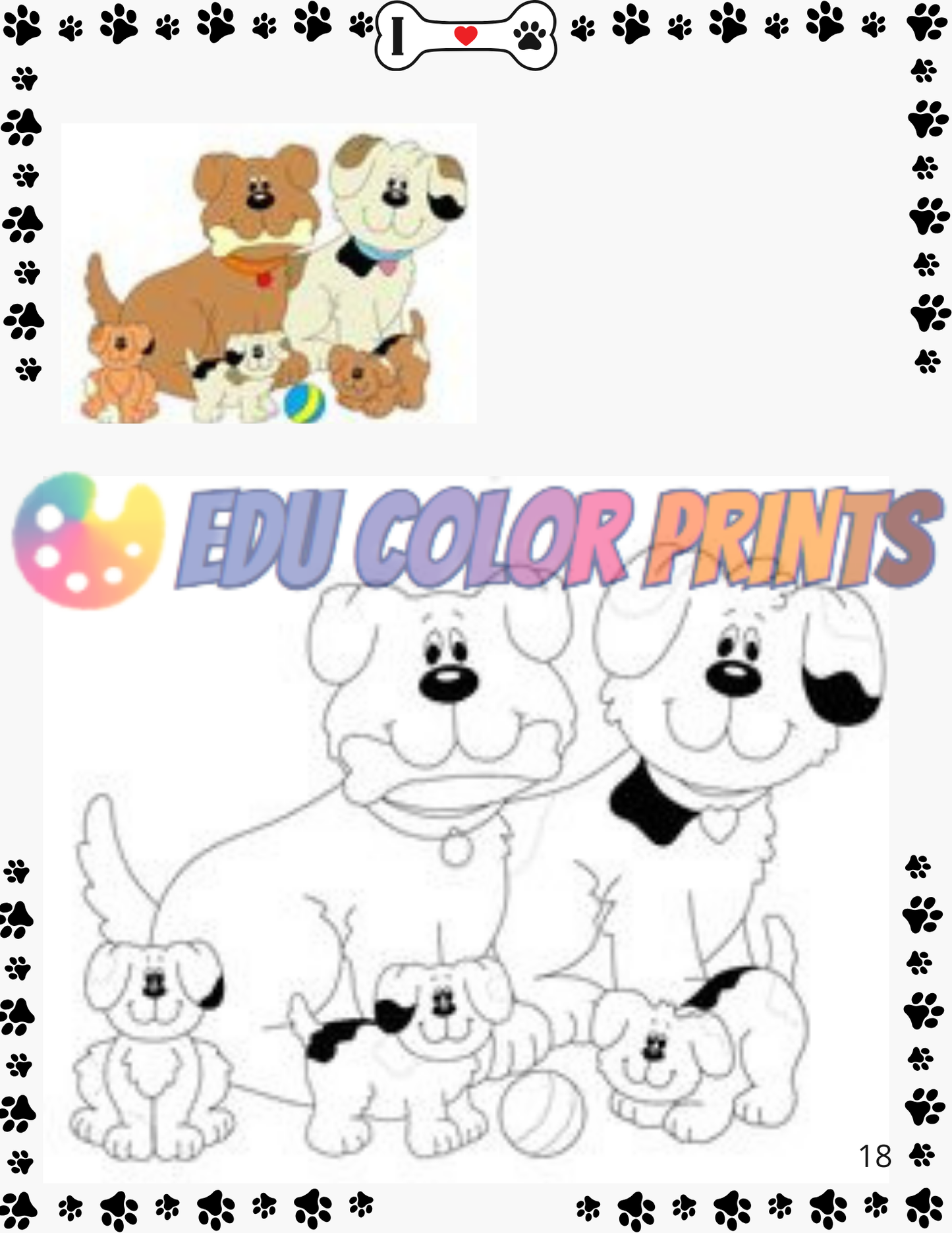 Coloring Books Dogs-EduColorPrints