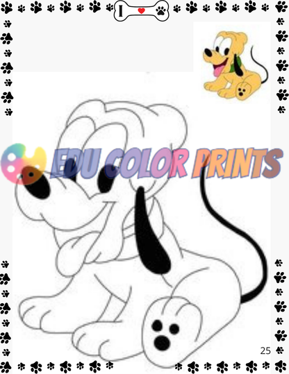 Coloring Books Dogs-EduColorPrints