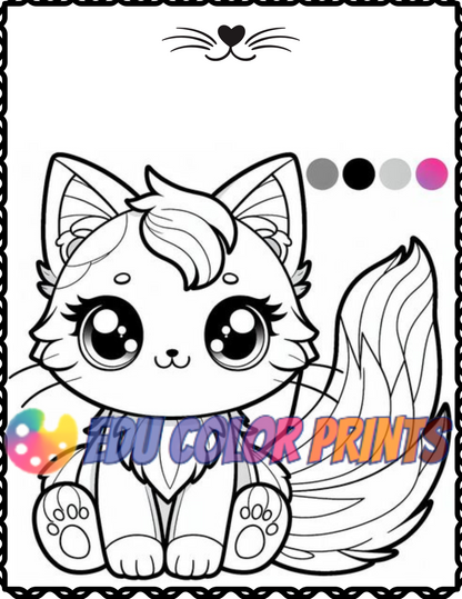 Cat Coloring Book