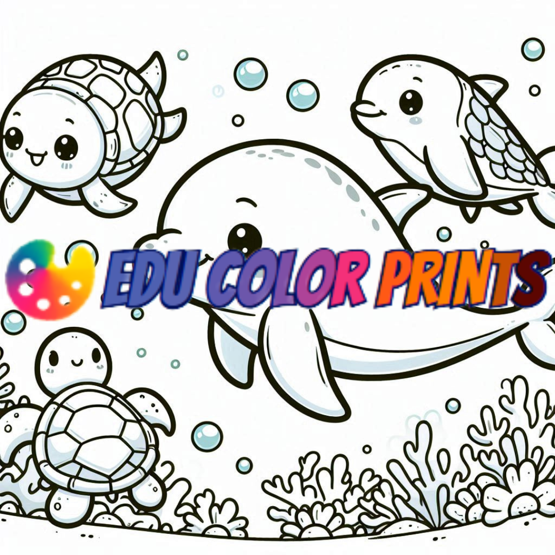 Underwater adventure coloring book