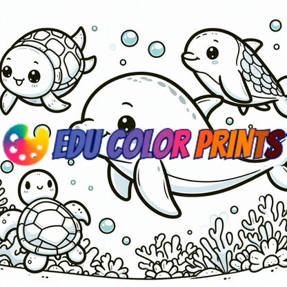 Underwater adventure coloring book