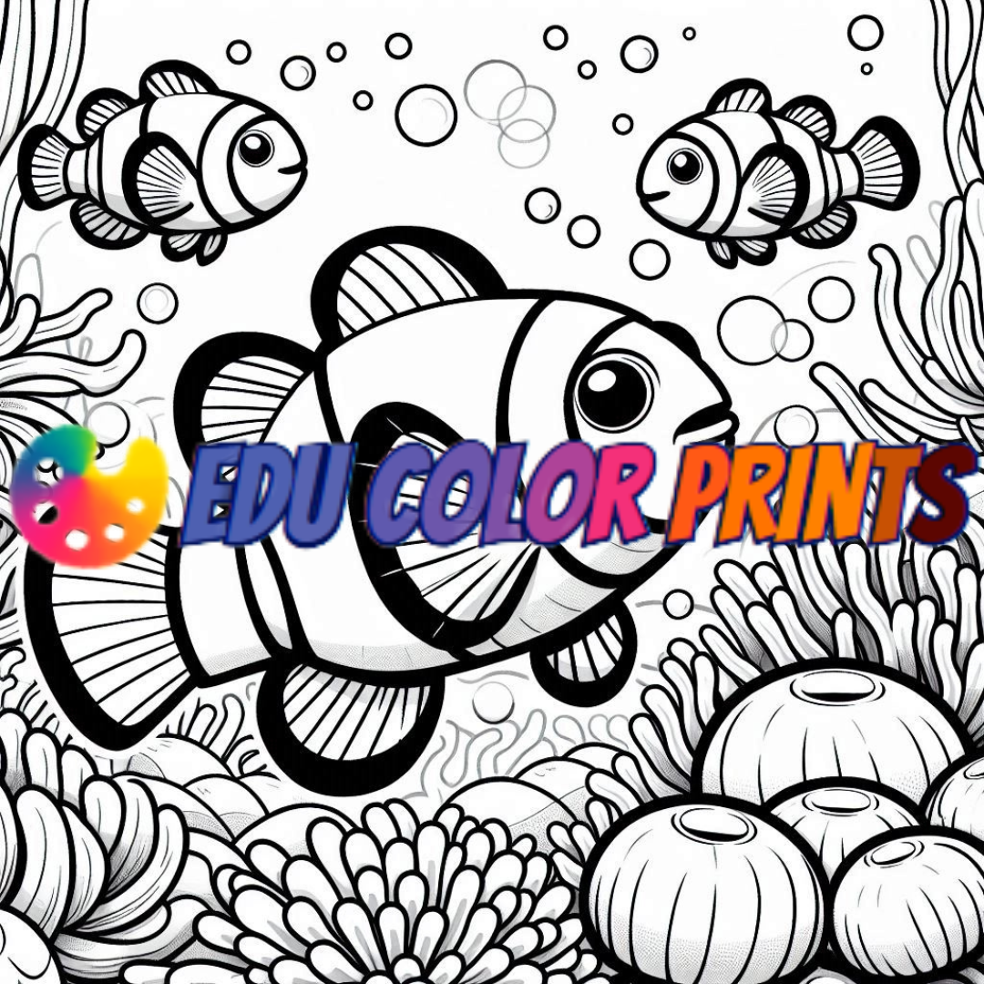 Underwater adventure coloring book