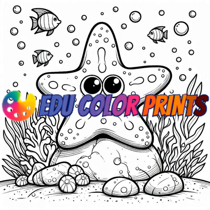 Underwater adventure coloring book